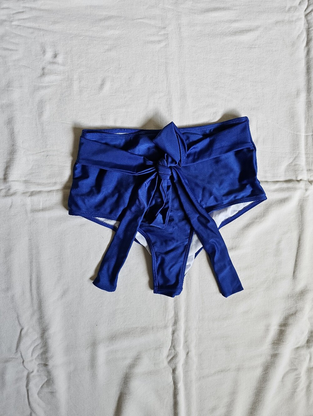 Blue Floral Ruffle Bikini Set - Picture 2 of 7